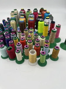Lot of 50 + Various Size Cones Polyester Embroidery Machine Thread See Pictures - Picture 1 of 11
