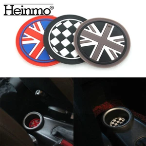 Union Jack 72mm Soft Silicone Water Cup Holder Coasters For Mini Cooper ONE JCW - Picture 1 of 4