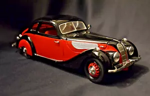 Guiloy, BMW 327 COUPE, 1937, Black / Red, 1:18 Scale - Picture 1 of 18