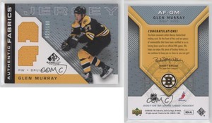 2007-08 SP Game Used Edition Authentic Fabrics Rainbow /100 Glen Murray #AF-GM