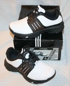 Adidas Adiwear Traxion Golf Shoes US 2 UK 1.5 FR 33 1/2, New with Box - Picture 1 of 6
