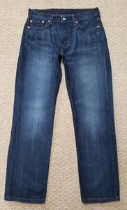 Levi's 514 Casual Straight Leg Denim Jeans Men's Size W30 x L29.5 100% Cotton - Picture 1 of 5