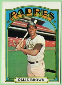1972 Topps Ollie Brown #551 (ex/ex+) (off-center/edge wear) San Diego Padres - Bild 1 von 1