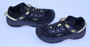 Keen Targhee Black Hiking Shoes 2 Trail Sneakers Boys Youth TD Sport Yellow Draw - Picture 1 of 22
