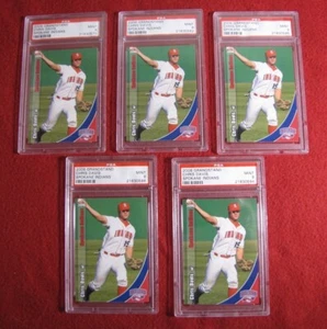 2006 Chris Davis Lot of 5 PSA 9 Spokane Indians Baseball Minor League Rookie - Picture 1 of 4