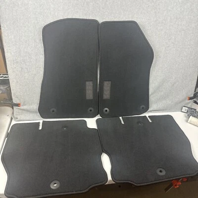 Chrysler Jeep JL 4dr 4 Piece Set Floor Mats 49212F Black OEM 6BR85TX7AB - Image 1 of 4