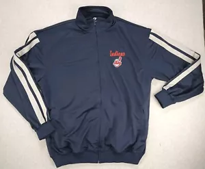 Cleveland Indians Guardians zip Track Jacket Chief Wahoo Mens Big Tall 2XL 3XL - Picture 1 of 14