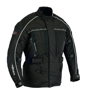 Chaqueta de motociclista textil impermeable para hombre con armadura y envío gratuitos Foto 1 de 4