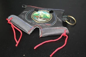 Vintage Oberammergau Germany Lederhosen Shorts Keychain Coin Purse Pocket - Picture 1 of 7
