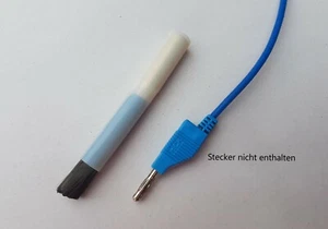 Carbonpinsel 4mm Bananen Labor Stecker PTFE-Hülse Kohlefaserpinsel Beizen 50mm - Picture 1 of 5