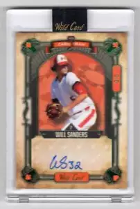 WILL SANDERS RC AUTO 2023 Wild Card 5 Card Draw 3/5 ROOKIE #69 High Sch ID:58790 - Picture 1 of 2