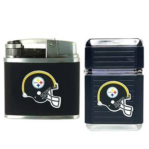 2 Pack NFL Teams Windproof Refillable Butane Lighter W/Gift Box *LICENSED SELLER - Picture 1 of 40