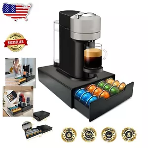 Metal Coffee Pod Holder - Organizes 36 Nespresso & K-Cup Pods Elegantly - Picture 1 of 10