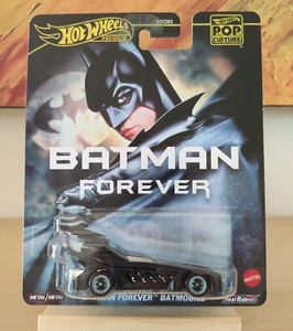 Batman Forever Batmobile Hot Wheels Premium Pop Culture HVJ39 1:64 Metal/Metal - Foto 1 di 2