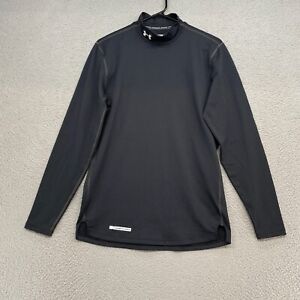 Under Armour Base Layer Shirt Mens Medium Cold Gear Fitted Long Sleeve Mock Neck