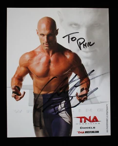 Foto promocional de lucha libre firmada a mano por Christopher Daniels TNA WWE P-2 - Imagen 1 de 2