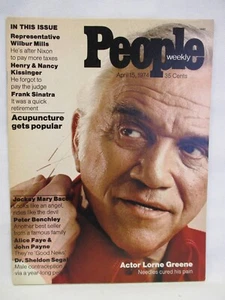 People Weekly April 15 1974 7 Frank Sinatra Mary Bacon Elton John Frank Serpico - Picture 1 of 3
