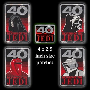 STAR WARS "Return of the Jedi" 40th Anniversary iron-on embroidered patch series - Picture 1 of 12