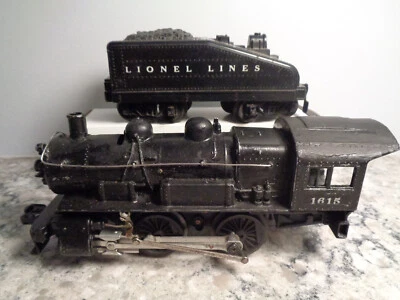 1955 VINTAGE LIONEL 1615 O SCALE 0-4-0 DIECAST METAL LOCO WITH SLOPEBACK TENDER - Image 1 of 4