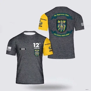 Custom Name US Army Special 12th Special Forces Group (12th SFG)(A) T-Shirt - Bild 1 von 2