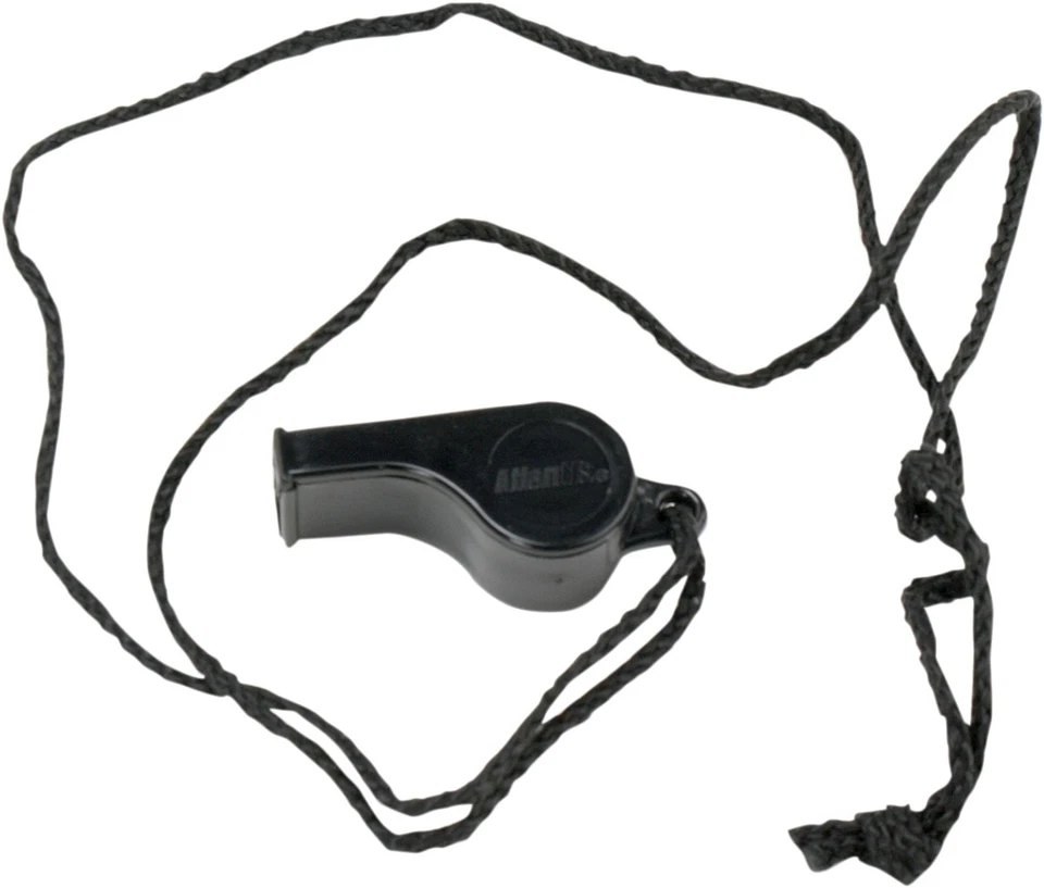 Atlantis Whistle with Neck Cord Black #A2700 - Image 1 of 1