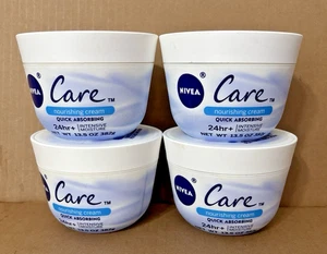Lot of 4 Nivea Care Nourishing Cream Quick Absorbing Face & Body 13.5 oz -SEALED - Picture 1 of 3