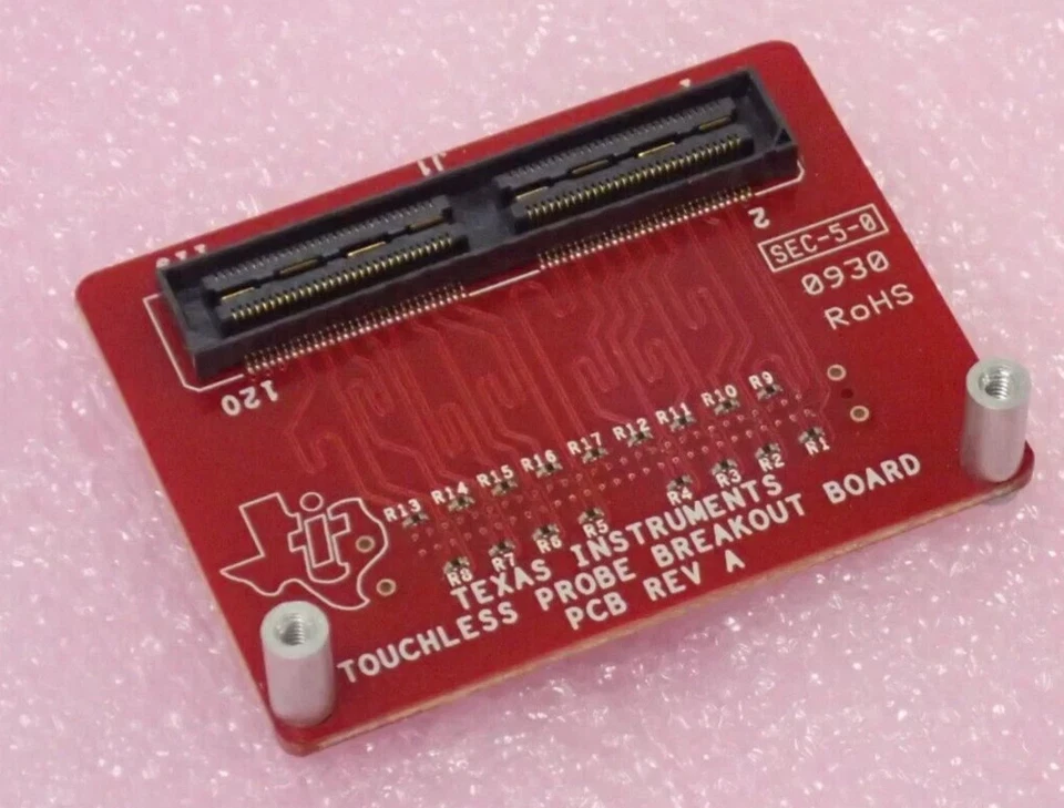 TEXAS INSTRUMENTS TOUCHLESS PROBE BREAKOUT BOARD PCB REV A SEC-5-0 0930 RoHS - Image 1 of 4