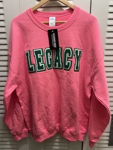 Fashionably Greek Alpha Kappa Alpha AKA Legacy Pink Long sleeve Sweatshirt Xl - Picture 1 of 6