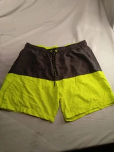 Mens Unbranded Shorts Green Gray Size 40-42 Drawstring - Picture 1 of 3