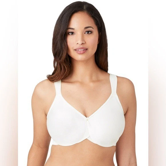 Nuevo con etiquetas Sujetador Wacoal '85185' Body Gamuza Sin Costuras Con Aros Marfil Talla 36D Foto 1 de 4