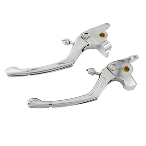 Chrome CNC Brake Clutch Lever Fit For Harley Touring 2017-2020 Trike 2019-2020 - Picture 1 of 6