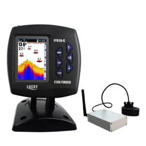 LUCKY FF918-CWLS Nuovo Fish Finder Wireless per Barche Da Pesca Portata 980 Pied - Foto 1 di 8