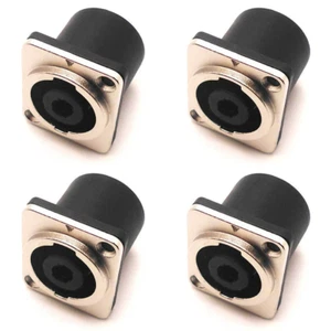 4 Stück AFT 4 polig Speakon Gehäuse Panel Halterung Stecker mit Metall für Neutrik NL4MP - Bild 1 von 6