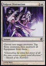 1x FOIL Fulgent Distraction Scars of Mirrodin MtG Magic White Common 1 x1 Card