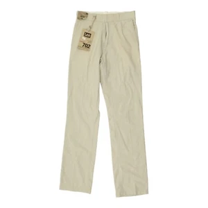 Pantalones chinos Lee 702 gris beige para hombre | Pantalones de diseñador vintage de colección - Imagen 1 de 6