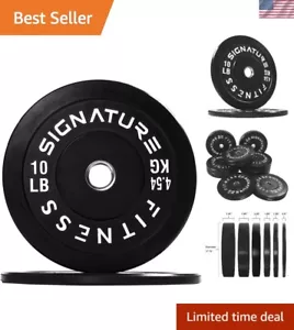 Multi-Weight Set of 2" Olympic Bumper Plates for Home Gym - Quality You Trust - Picture 1 of 7