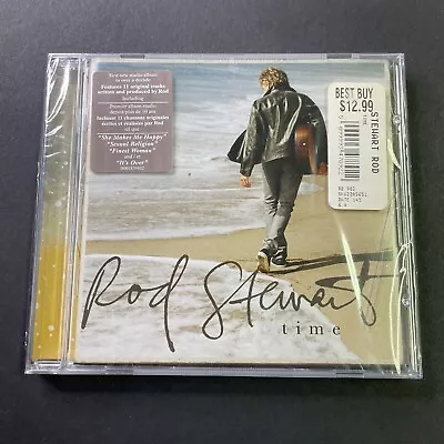 Rod Stewart, Time (CD, 2013) BRAND NEW SEALED, Best Buy Price Sticker • 12.99€
