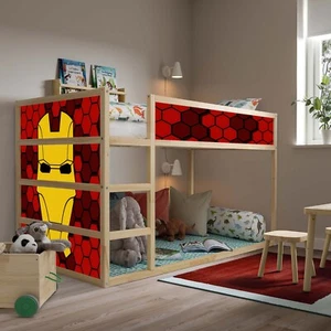 Calcomanía de cama Iron Man IKEA Kura, calcomanía para niños, pegatinas litera Marvel Ikea - Imagen 1 de 10
