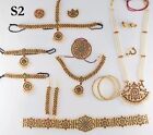 2.NEW Gold Plated Indian Classical Costume Bharatanatyam Jewellery Set for Women