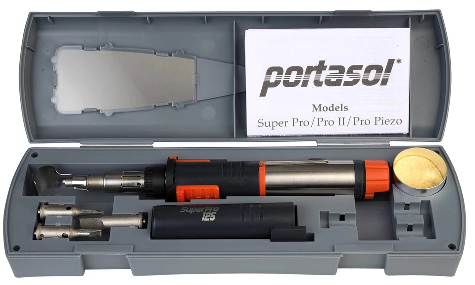 Portasol 010589330 Super Pro 125-watt Heat Tool Kit With 7 Tips
