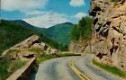 Vintage Postcard Us 64 Highlands & Franklin North Carolina Nc 1961 Rock Cliffs