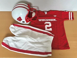 BestEquipment Wisconsin Badgers NCAA Fútbol Juvenil Edad 10-12 Casco Jersey Pantalones - Imagen 1 de 2