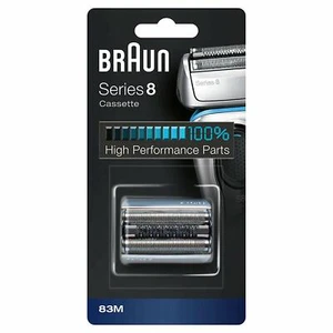 Braun 83M Serie 8 Cabezal de repuesto para afeitadora Cassette Lámina y cortador - Plata mate - Imagen 1 de 1