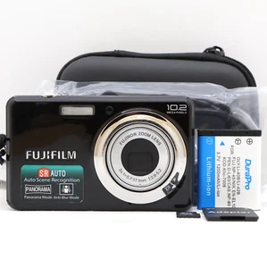 Fujifilm FinePix J28 10.2MP Compact Digital Camera Black Tested Complete Kit - Picture 1 of 16