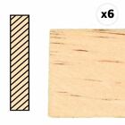 Dolls House Timber Lengths 24 X 1 Wooden Strips 61 X 25 Cm Pack Of 6