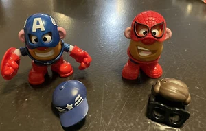 Mr. Potato Head Mixable Mashable Heroes Captain America Spider-Man Mini Marvel - Picture 1 of 3