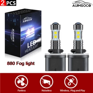 For Ford E-150 250 2003-2014 LED Fog/Driving 2pcs Bulbs 880 Fog Lamp white light - Picture 1 of 8
