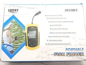 Fish Finder with Sonar Sound Alarm Sensor LCD Sonar depth Portable Fishfinder - Picture 1 of 7