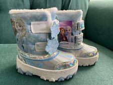 NEW Toddler Girls Frozen DISNEY Winter Snow Boots SIZE 6 Elsa Anna Olaf