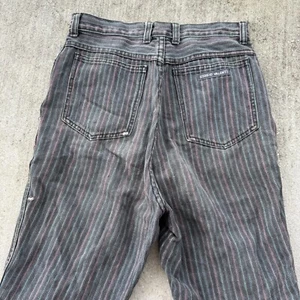 Vintage 80s Sergio Valente Womens 12 / 28” W Striped High Rise Tapered Mom Jeans - Picture 1 of 5